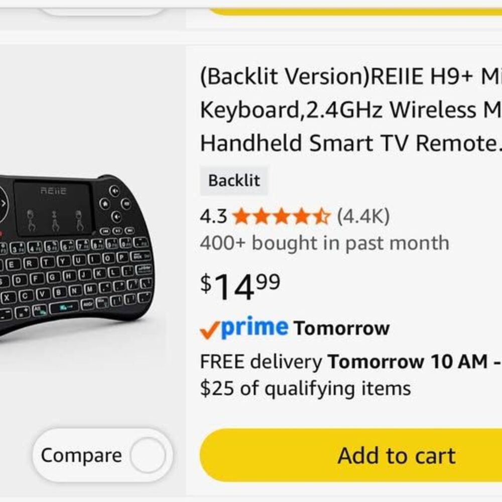 Smart tv remote